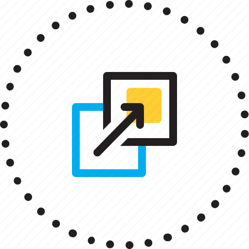 New window, external, window, outside, hyperlink, right, leave page icon - Download on Iconfinder