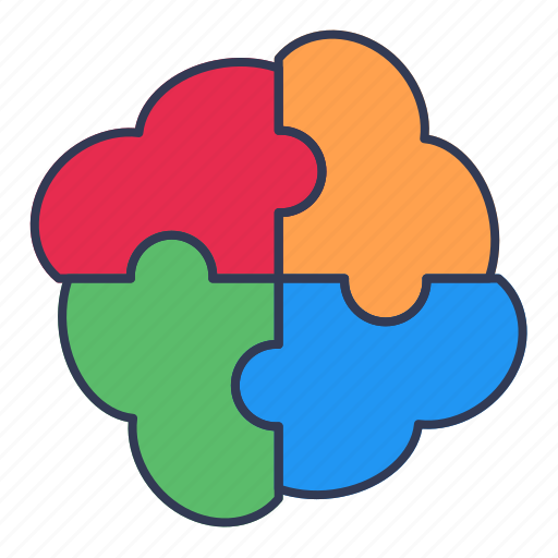 Puzzle, concept, idea, thinking, process, jigsaw, brain icon - Download on Iconfinder
