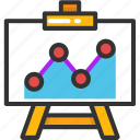 business analytics, chart, easel board, graph, presentation