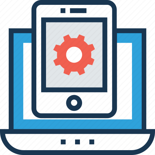 App development, cogwheel, gear, mobile development, mobile ui icon - Download on Iconfinder