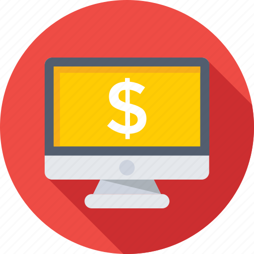 Dollar, e banking, ecommerce, monitor, online payment icon - Download on Iconfinder