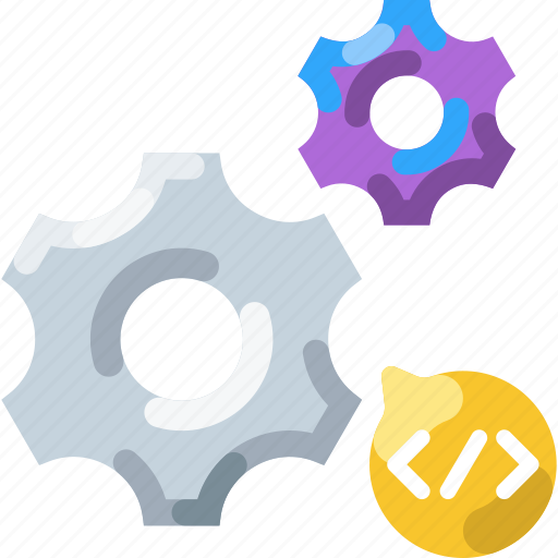 Programming, coding, development, maintenance, gear, code icon - Download on Iconfinder