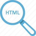 search div, search tag, search programming, web programing, magnifying