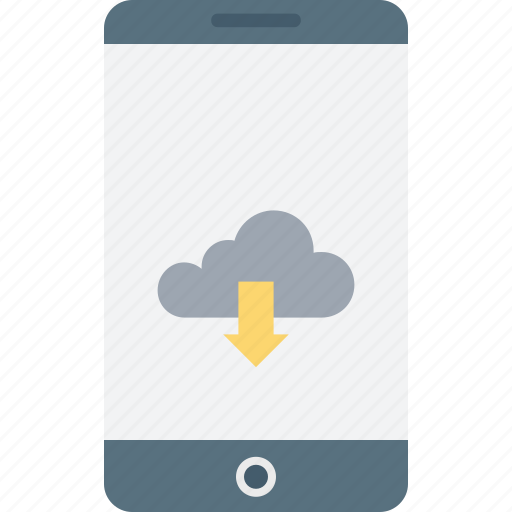 Mobile download, download, smartphone, cloud, arrow icon - Download on Iconfinder
