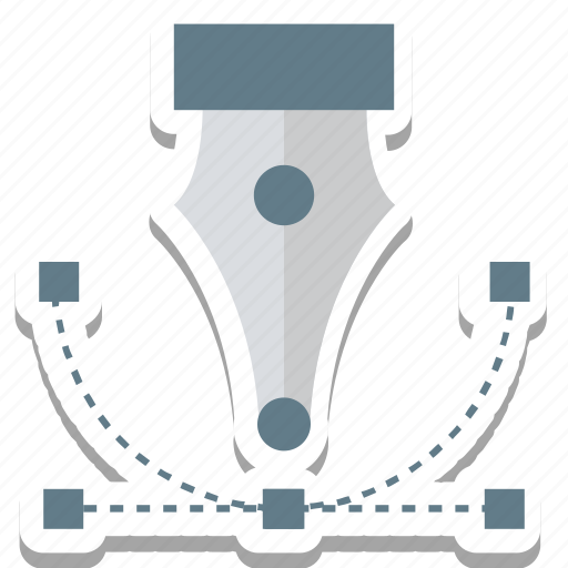 Anchor points, bezier, bezier tool, pen tool, metrize icon - Download on Iconfinder