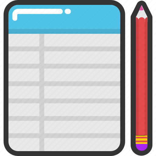 Notepad, paper pad, scratch pad, scratch paper, scribble pad icon - Download on Iconfinder