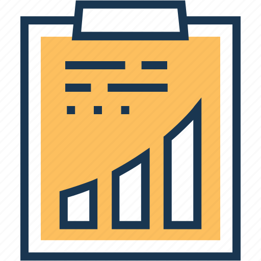Bar, clipboard, graph, project, report icon - Download on Iconfinder