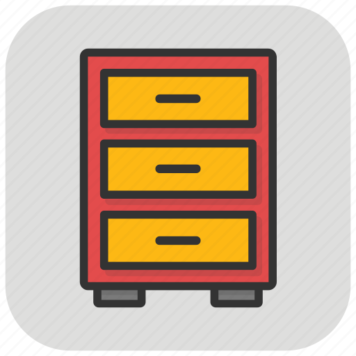 Bureau, cabinet, chest of drawers, drawers, filing cabinets icon - Download on Iconfinder