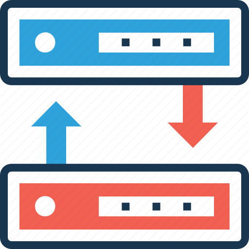 Data transfer, exchange, hosting, server, share icon - Download on Iconfinder