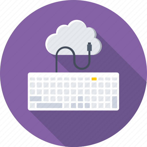 Cloud, computing, hosting, internet, keyboard icon - Download on Iconfinder