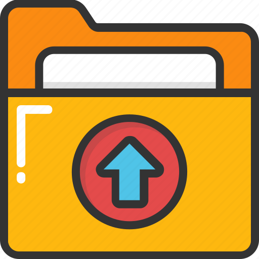 Data transfer, data upload, folder, folder upload, folder with arrow icon - Download on Iconfinder