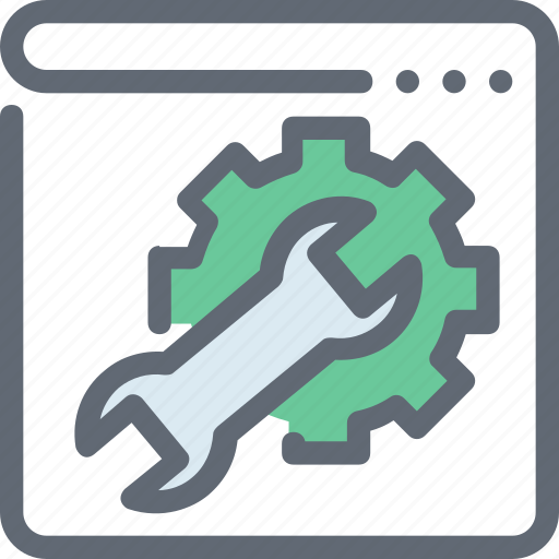 Cog, web options, web preferences, web setting, webpage icon - Download on Iconfinder