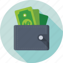 billfold, currency, pocketbook, purse, wallet