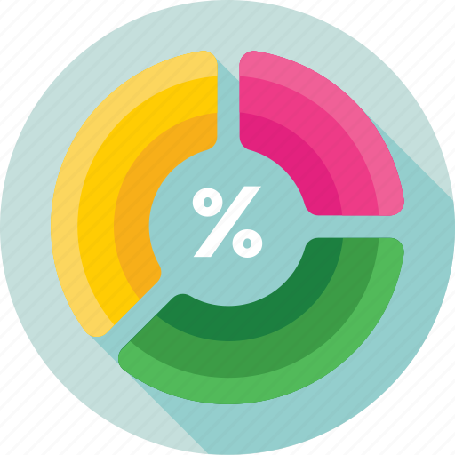 Donut chart, interest, percentage, pie graph, taxation icon - Download on Iconfinder