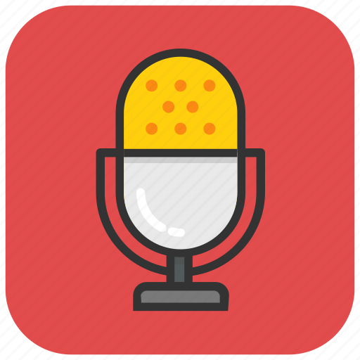 Audio, mic, microphone, recording, retro icon - Download on Iconfinder