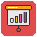 business analysis, business graph, flipchart, graphic presentation, statistics