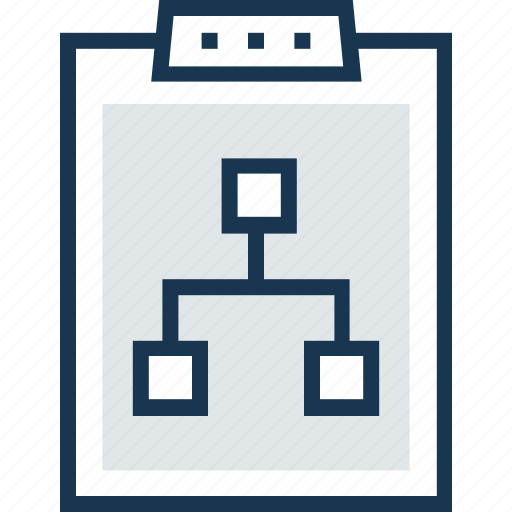 Clipboard, diagram, flowchart, hierarchy, management icon - Download on Iconfinder