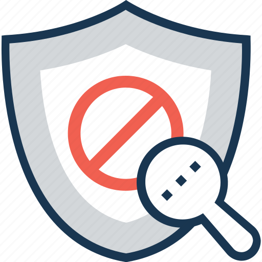 Antivirus, block, error, magnifier, network security icon - Download on Iconfinder