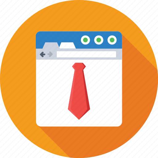 Business, freelancing, online work, tie, web icon - Download on Iconfinder