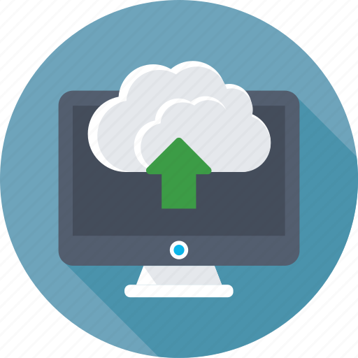 Cloud network, cloud upload, computing, monitor, upload icon - Download on Iconfinder