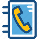 address book, phone directory, phonebook, telephone directory, yellow pages