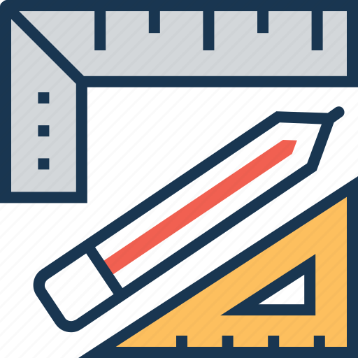 Draft tool, geometry, pencil, refine, ruler icon - Download on Iconfinder