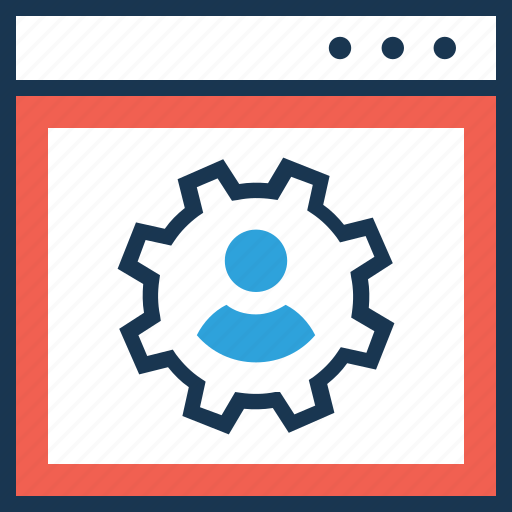 Cogwheel, employee, employee management, online, staff icon - Download on Iconfinder