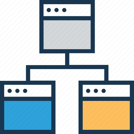 Hierarchy, organization, share, sitemap, structure icon - Download on Iconfinder