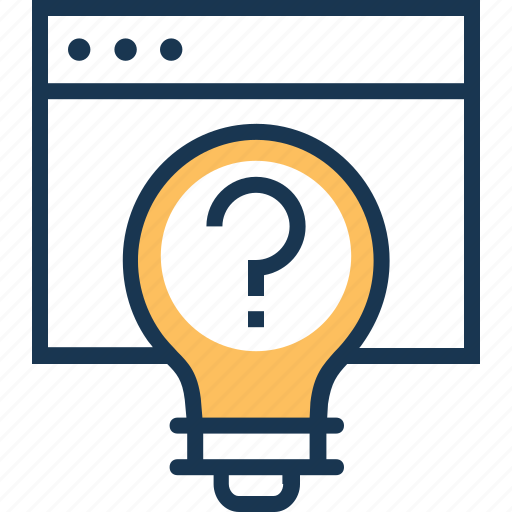 Bulb, idea generate, question, questioner, think icon - Download on Iconfinder