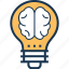 brain, bulb, creative idea, innovation, mind 