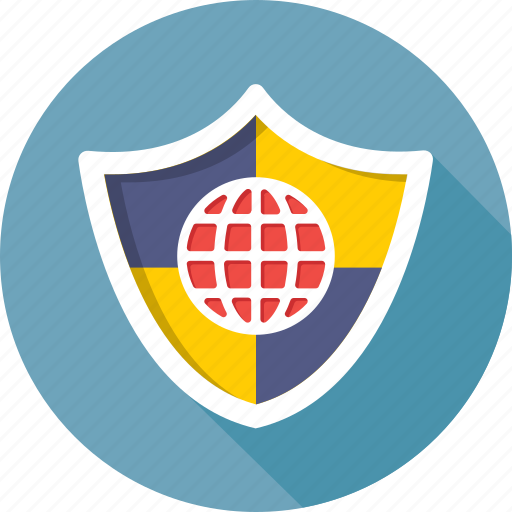 Cyber security, globe, internet, protection, shield icon - Download on Iconfinder