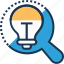 bulb, discover, idea, innovation, search 