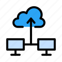 cloud, computer, connection, network, sharing