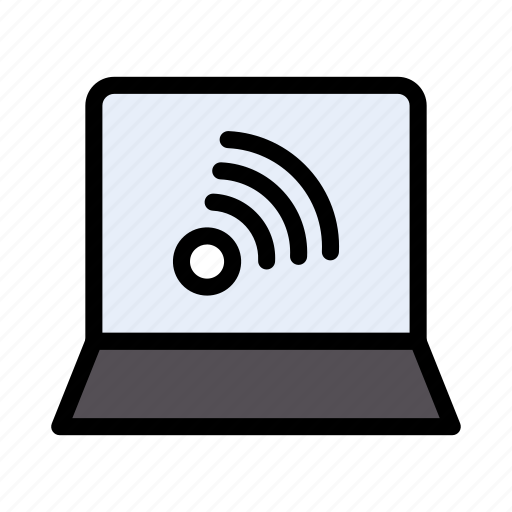 Connection, laptop, notebook, wifi, wireless icon - Download on Iconfinder