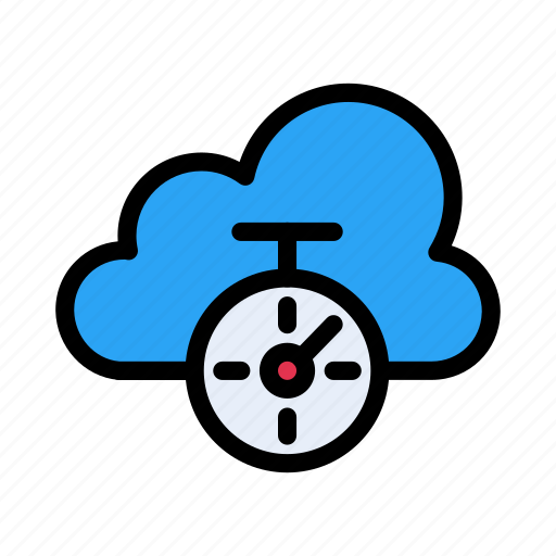 Cloud, database, deadline, server, stopwatch icon - Download on Iconfinder
