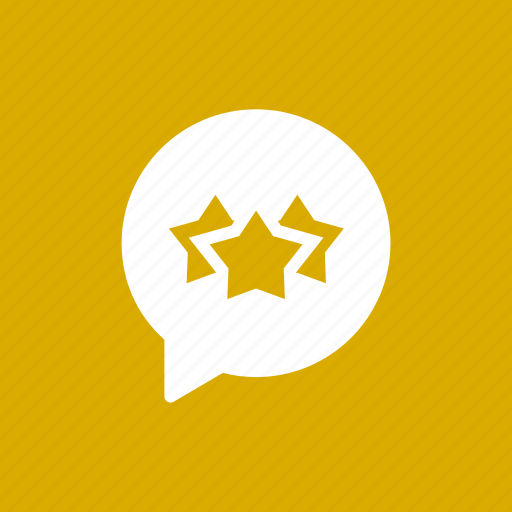 Bubble, chat, rank, rate, star icon - Download on Iconfinder