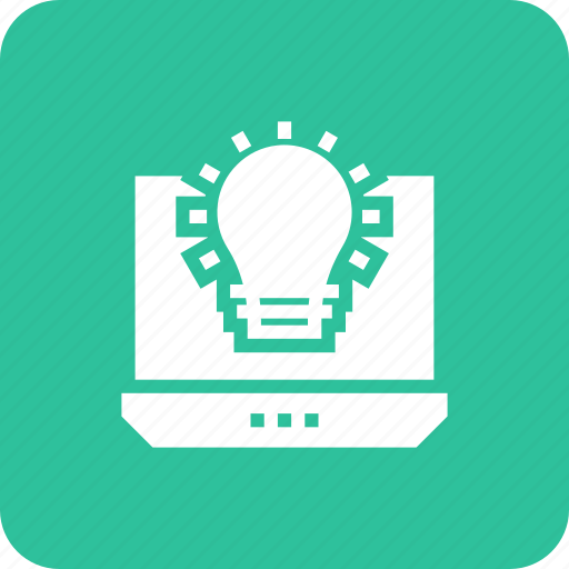 Bulb, creativity, idea, laptop, startup icon - Download on Iconfinder