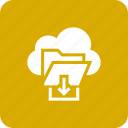 cloud, download, file, folder, storage 