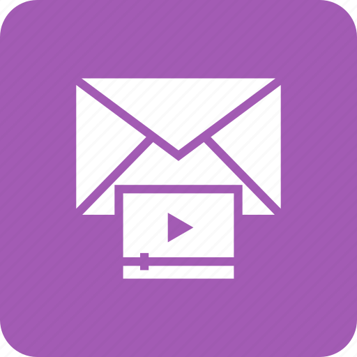 Email, envelope, mail, play, video icon - Download on Iconfinder