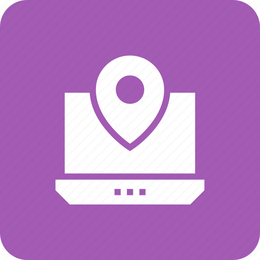 Gps, laptop, location, online, pin icon - Download on Iconfinder