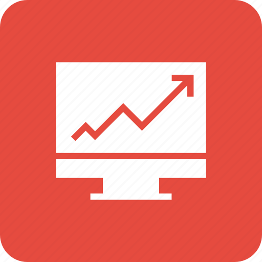 Graph, growth, monitor, presentation icon - Download on Iconfinder