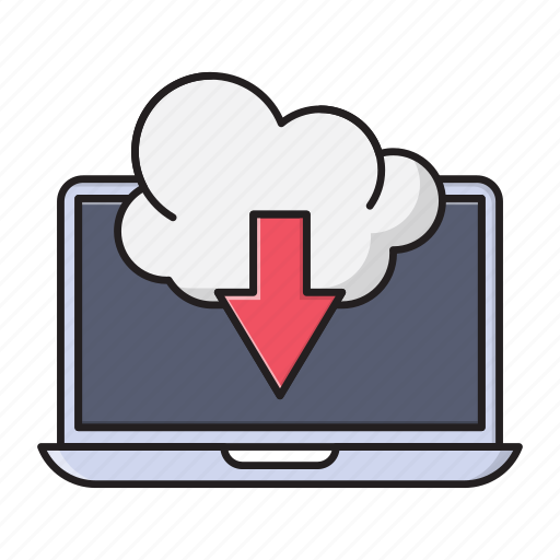 Cloud, database, download, laptop, storage icon - Download on Iconfinder
