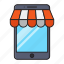 ecommerce, mobile, phone, shopping, store 