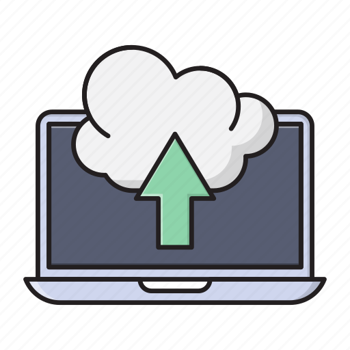 Cloud, database, laptop, online, upload icon - Download on Iconfinder
