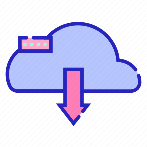 Cloud, down, download, file icon - Download on Iconfinder