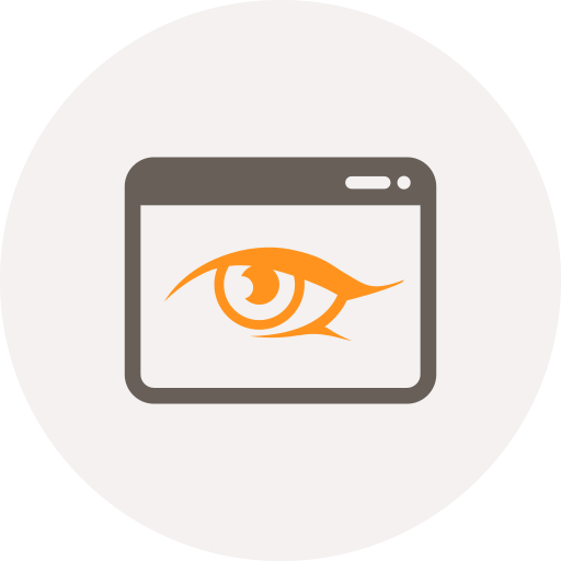 Application, browser, eye, see, view, watch, window icon - Free download