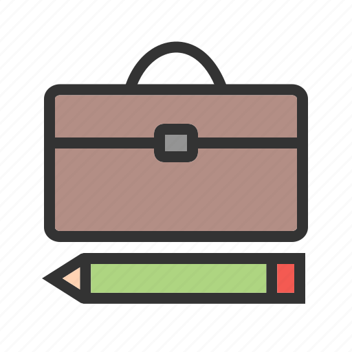 Briefcase, business, document, office, paper, pen, professional icon - Download on Iconfinder