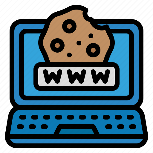 Cookie, website, laptop, computer, data icon - Download on Iconfinder