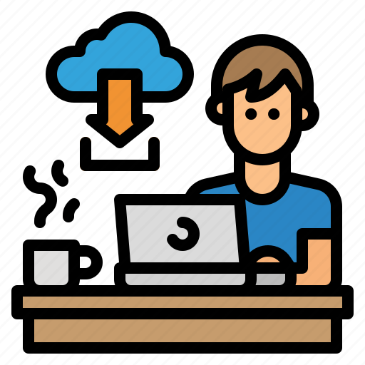 Freelance, worker, download, jop, home icon - Download on Iconfinder