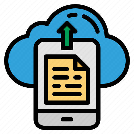 Mobile, upload, cloud, file, document icon - Download on Iconfinder